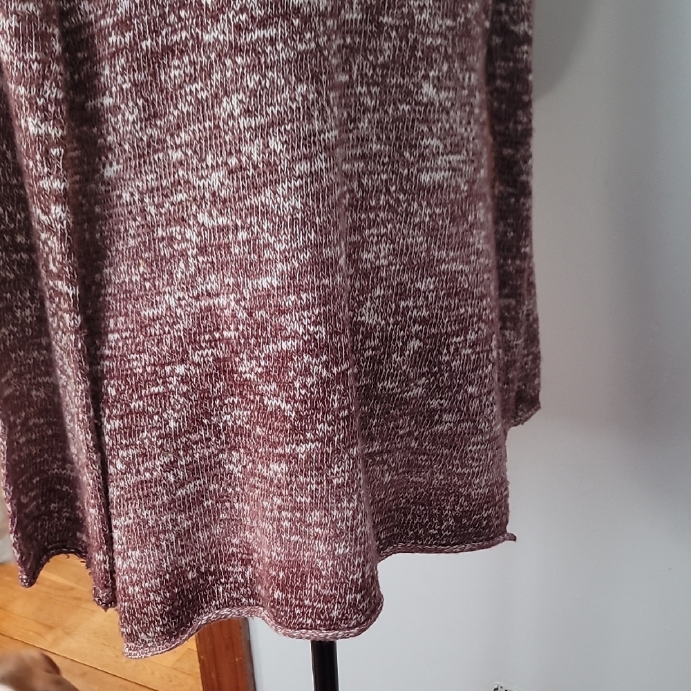 PrAna Maroon/Brown Knit Sweater With Hood - Picture 10 of 10